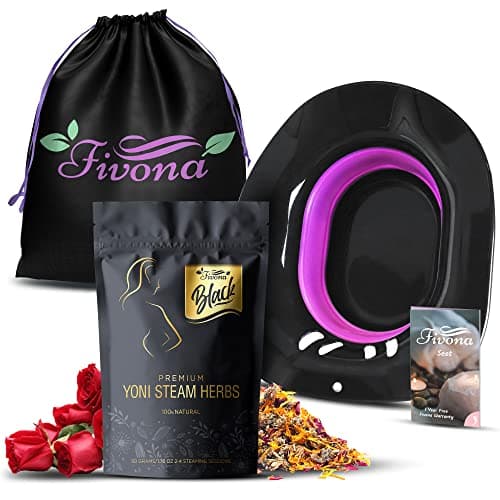 Fivona 3-in-1 Yoni Steam Kit – Foldable Seat + Herbs + Storage Bag
