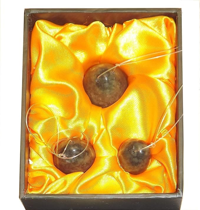 Essence of Jade Kegel Egg Set of 3 – Classic Nephrite Jade Drilled