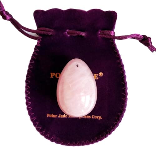 Polar Jade Rose Quartz Yoni Egg – Single Medium Drilled