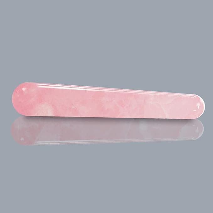 Pure Rose Quartz Crystal Massage Wand